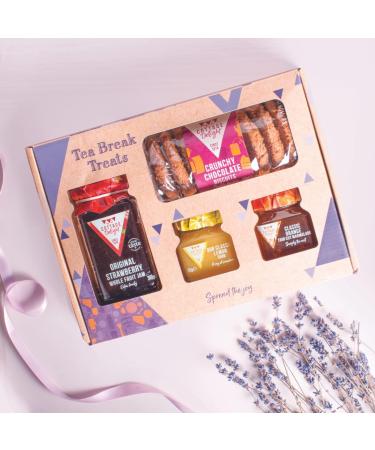 Cottage Delight - Tea Break Treats - Original Strawberry Whole Fruit Jam 340g - Crunchy Chocolate Biscuits 150g - Our Classic Lemon Curd 105g - Classic Orange Thin Cut Marmalade 113g - Buy Online on SooperMarket.com