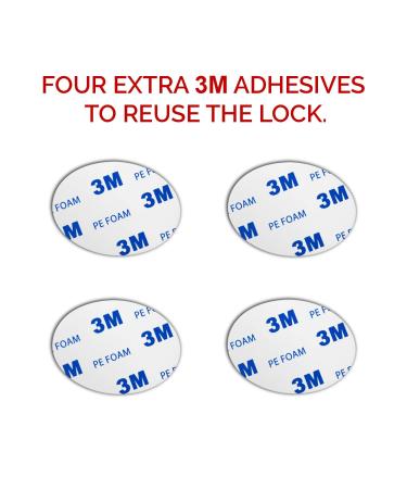 HavenHause Fridge Lock & Cabinet Lock with 4 Keys - Child Safety Locks - Black (2 Pack) - Buy Online on SooperMarket.com