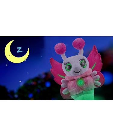 Eolo Glowies Fireflies Toddler Sleep Aid Nightlight | 3 Lullabies, 2 Relaxing Sounds, Auto-Off Timer | Pink Small Nightlight - Buy Online on SooperMarket.com