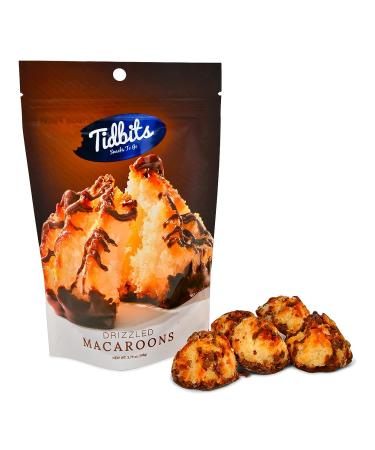 Chocolate Drizzled Coconut Macaroons - Gluten-Free, Non-Dairy Dessert - 3.75 oz Pouch (Pack of 3) - Buy Online on SooperMarket.com