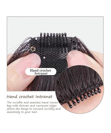 2PCS Curved Wispy Bangs Hair Clip Extensions - Natural Black - Buy Online on SooperMarket.com