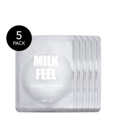 Lapcos Milk Feel Exfoliating & Cleansing Pads - 5 Pack (0.24 oz Each) for Radiant Skin - Buy Online on SooperMarket.com