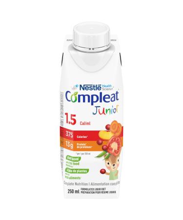 COMPLEAT Junior 1.5 Cal/Ml With Real Food Ingredients Formulated Liquid Diet 24 Boxes 6.5 kg