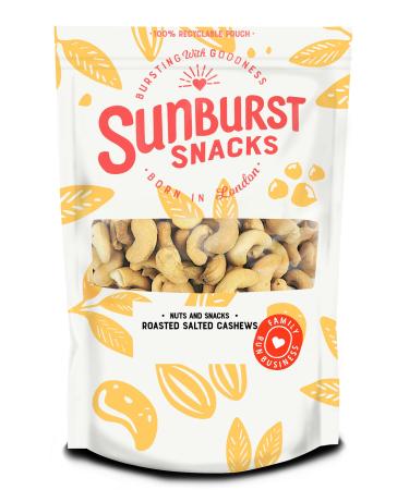 Sunburst Whole Cashew Nuts Roasted & Sea Salted Non GMO 1 KG Cashews Salted