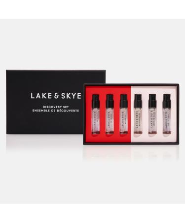 Lake & Skye 6 Piece Discovery Set Includes 11 11 11 11 Azure Apaaray Midnight 07 Saffron Dusk and Santal Gray 0.06 fl oz ea (2 ml ea)