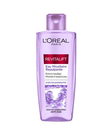 L'Or al Paris - Micellar water against aging - make-up remover moisturizing & repellent - with pure hyaluronic acid anti-wrinkle - for all skin types - Revitalift Filler - 200 ml