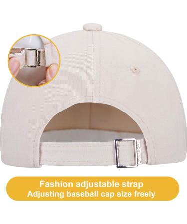 Livacasa Kids Adjustable Sun Protection Cap - Embroidered Snapback for Boys & Girls (C-Khaki 49-57cm) - Buy Online on SooperMarket.com