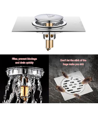 Saddgo Kitchen Floor Strainer Plugs Filter Fast Drainage Anti-Backflow Odor Filter Universal Floor Drain Artifact Bounce - Buy Online on SooperMarket.com