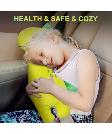 Kids Seatbelt Pillow - Toddler Shoulder Pad & Head Rest Cushion - Dinosaur Unicorn Design - Buy Online on SooperMarket.com