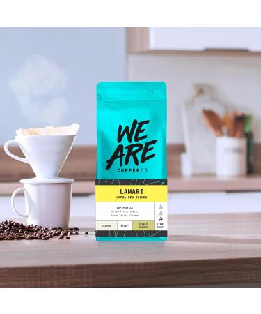 Coffee Ground for Cafetiere 227g Bag Papua New Guinea Ground Coffee Caramel & Fruits Notes 100% Arabica Light Roast Speciality Freshly Roasted Single Origin (We Are Coffee Co) Ground Cafetiere 227 g (Pack of 1) - Buy Online on SooperMarket.com