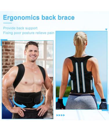PAZAPO Posture Corrector for Men&Women - Back Brace Lumbar Support and Upright Breathable Straightener Improve Neck Back Shoulder Pain Relieve (Medium(29-33 Inches)) - Buy Online on SooperMarket.com
