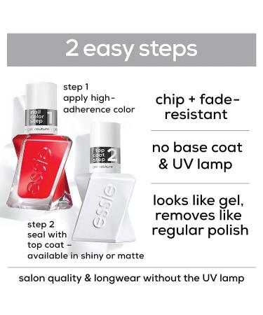 Essie Gel Couture Spiked With Style Deep Red Nail Polish 0.46 fl oz | Long-Lasting & Vegan (8-Free) | - Buy Online on SooperMarket.com