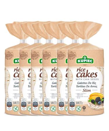 Rice Cakes with Chia Seeds Slim 90g Kupiec (Pack of 6)