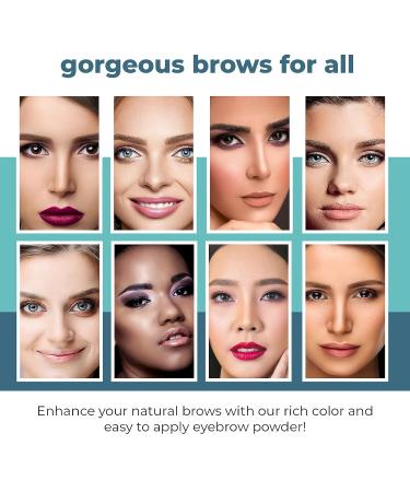 Water-Resistant Dark Brown Eyebrow Tint Powder - Buildable, Long-Lasting Brow Color for Natural Looks - Buy Online on SooperMarket.com