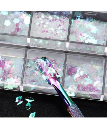 Shop GZSYY Nail Glitter Sequins - 12 Vibrant Colors for Stunning Nail Art & Manicure | International Shipping Available - Buy Online on SooperMarket.com