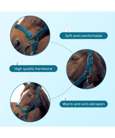 Nobleza Green Knotted Halter for Horses | Padded Nose & Neck | Perfect for Riding Training - International Shipping Available - Buy Online on SooperMarket.com