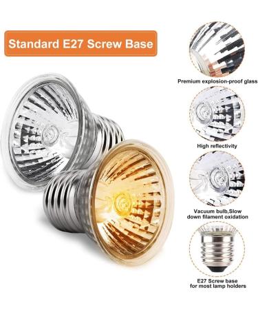 Shengruili Turtle Heat Lamp | 25W & 50W Reptile Lamp for Terrariums - Perfect Heat Solution for Turtles - Buy Online on SooperMarket.com