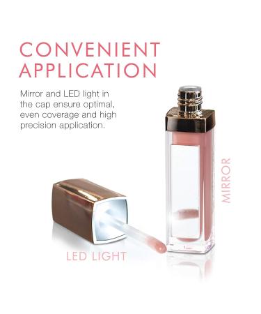 Beauty For Real Nudist Lip Gloss - Beige Nude Pink, Non-Sticky Plumping & Hydrating Gloss with Marine Collagen - 0.15 fl oz - Buy Online on SooperMarket.com