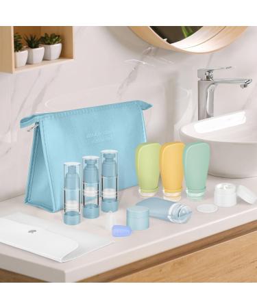 Noideeer 19 Partial Travel Bottles Set - TSA Approved Refillable Silicone Shampoo Conditioner & Lotion Storage - Express Design for International Shipping - Buy Online on SooperMarket.com