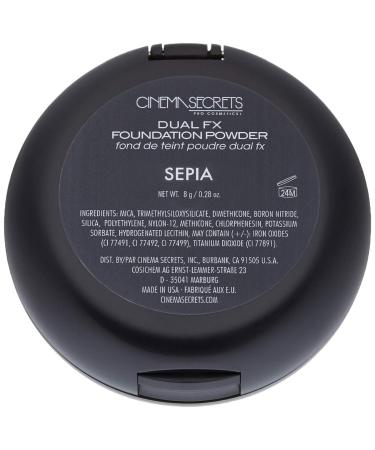 CINEMA SECRETS Pro Cosmetics Dual Fx Foundation Powder Sepia - 0.28 oz - Buy Online on SooperMarket.com