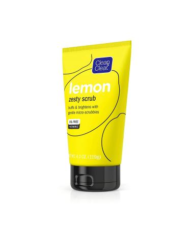 Clean & Clear Lemon Zesty Scrub 4.2 oz | Exfoliating Scrub for Clear Skin - Buy Online on SooperMarket.com
