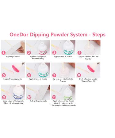 OneDor Nail Dip Dipping Powder Acrylic Color Pigment - Eggplant 1 Oz - Buy Online on SooperMarket.com