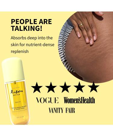 Life's Butter Body Oil - 100% Natural with Jojoba Sweet Almond Sunflower & Grapeseed Oils for Scars Stretchmarks Pregnancy Elasticity & Firming - Buy Online on SooperMarket.com