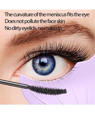 SILICONE Winged Eyeliner Stencil Mermaid Mascara Guard | Reusable Purple Eyelash Tool - Buy Online on SooperMarket.com