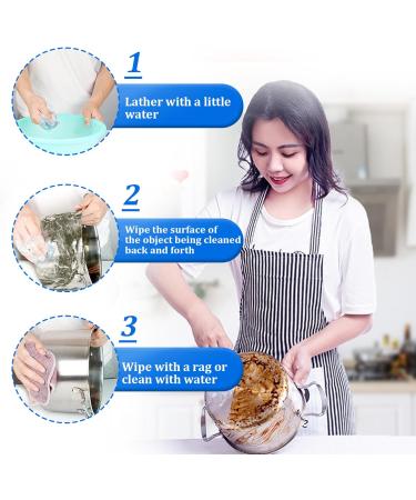 30 PCS Steel Wire Wool for Cleaning Easy Cleaning Steel Wool Scrubber Reusable Dish Wire Scourers Absorbent & Rich Foam Steel Wool Soap Pads for Household Cleaning Kitchen Dishes & Metal Grills - Buy Online on SooperMarket.com