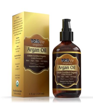 VoilaVe His and Her Argan Oil Bundle - Pure Organic Moroccan Argan Oil for Body, Beard, Skin, Nails, and Hair Growth - Anti-Aging Moisturizer Set - Buy Online on SooperMarket.com