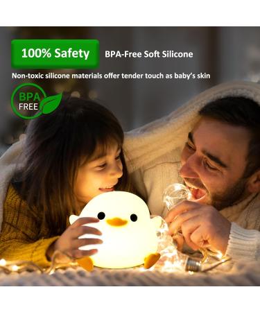 Cute Duck Night Light for Nursery - Touch Control, Rechargeable, Dimmable - Perfect Gift for Boys and Girls - DoDo Duck - Color 2 - Buy Online on SooperMarket.com