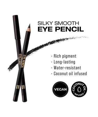 kiss new york Professional Slim Eye Pencil - Creamy Soft Black Eyeliner for Smooth, Long-Lasting, Water-Resistant Natural Eye Makeup - Buy Online on SooperMarket.com