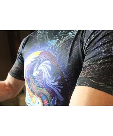SHOGUN Fight Rash Guard BJJ MMA Premium Jiu Jitsu Grappling Compression Shirt - Large - Buy Online on SooperMarket.com