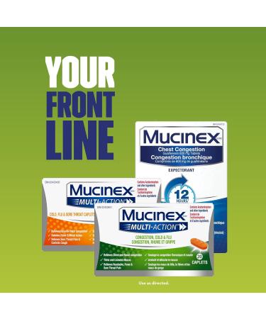 Mucinex Multi-Action Congestion Cold & Flu Caplets 20 count - Buy Online on SooperMarket.com