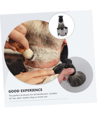 Beavorty 4 Sets Beard Brush Set - Professional Shaving Tools for Men | Portable Shaver & Beard Care Kit | Multi-use Shave Brush & Razor Stand - Buy Online on SooperMarket.com