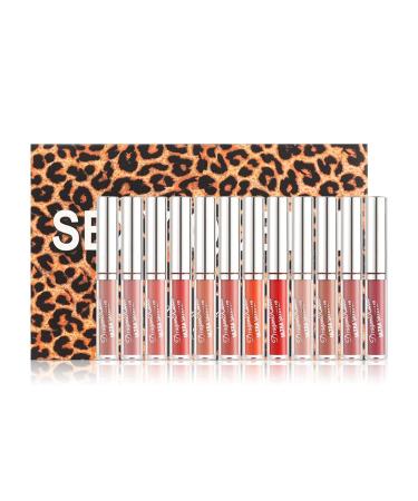 12 Colors Matte Ink Lipstick Set - Moisturizing Multi-Color Durable Matte Lipstick for Ultimate Lip Care - Buy Online on SooperMarket.com