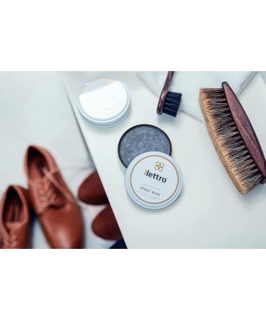 Lettro Shoe Wax 100ml - Professional Quality Polish for Smooth Leather - Black 118 - Buy Online on SooperMarket.com