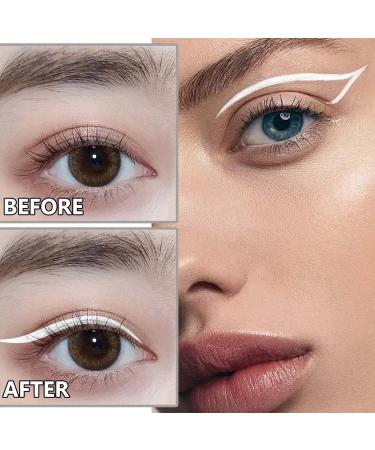 12Pcs White Eyeliner Pencil Set Soft Eye Liner Pen Pencil Waterproof White Eye Pencil Long Lasting Professional White Makeup Pencil EyeLiner for Women - Buy Online on SooperMarket.com