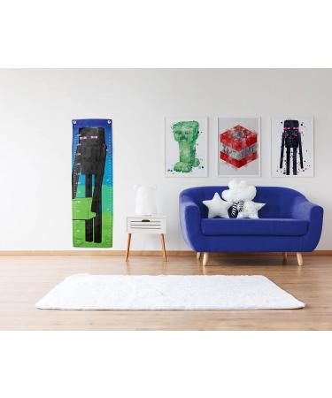 Jay Franco Minecraft Ender Talls 170cm Height Kids Growth Chart in Multicolor Poly-Canvas - Official Minecraft Merchandise - Buy Online on SooperMarket.com