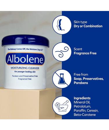 Albolene Moisturizing Cleanser 6 oz - Hydrating Facial Cleanser for Soft Skin | Pack of 1 - Buy Online on SooperMarket.com