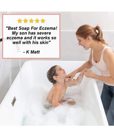 Unscented Goat Milk Oatmeal Soap Bar (3 Pack) for Eczema & Sensitive Skin - Colloidal Oatmeal & Honey, 4-4.5 oz Bars - Buy Online on SooperMarket.com