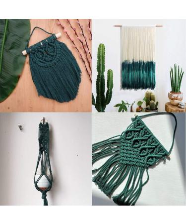 ZOUTOG 2mm x 328 yd 100% Natural Cotton Macrame Cord for Handmade Plant Hanger, Wall Hanging, Craft Making - Dark Green - Buy Online on SooperMarket.com