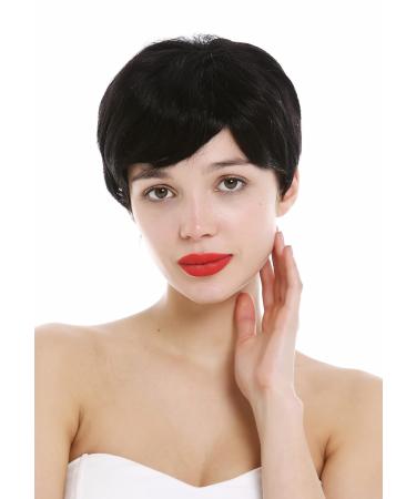WIG ME UP DP-HH-1 Human Hair Wig for Women & Men - Short Pixie Wavy Black Style - International Shipping Available - Buy Online on SooperMarket.com