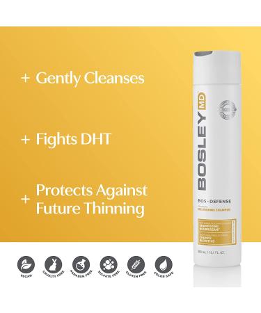 Bosley Bos-Defense Nourishing Shampoo 10.1 fl oz - Color Safe Hair Care - Buy Online on SooperMarket.com