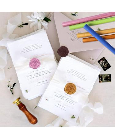 20 PCS Sealing Wax Sticks for Wax Seal Stamp Wedding Invitations Wedding Favors Manuscripts Envelopes Sealing Wine Cosmetics Packaging Party Invitations DIY Projects or Celebration Events (10 Colors) - Buy Online on SooperMarket.com