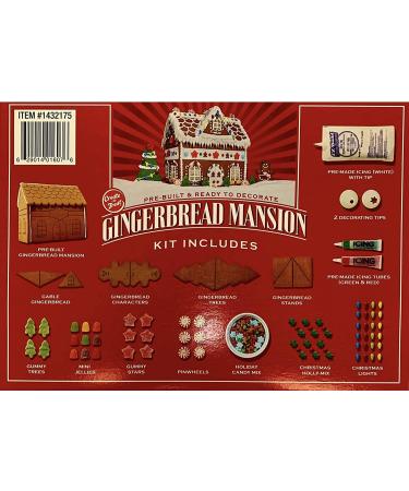 3lb Pre-Built Gingerbread Mansion Holiday House Kit - Ready to Decorate - Buy Online on SooperMarket.com