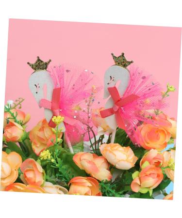 ibasenice Christmas Decor 6pcs Cake Toppers Food Decor De Bautizo Para Ni o Cake Decorations Wedding Party Christmas Food Picks Sticks Holidays Cupcake Picks Animal Gauze Skirt Beautiful - Buy Online on SooperMarket.com