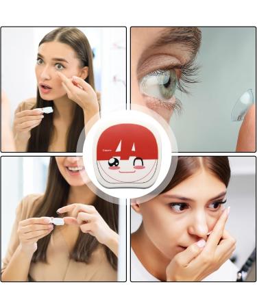 Awakentti Cute Moon & Stars Contact Lens Container Set - Portable with Tweezers Mirror Solution & More - Buy Online on SooperMarket.com