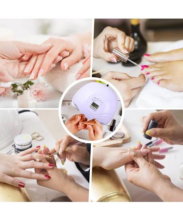 Roexun 168W UV LED Nail Lamp - Portable USB Nail Dryer for Gel Polish with Auto Sensor & 4 Timer Settings | Perfect for Fingernail & Toenail Care - Buy Online on SooperMarket.com