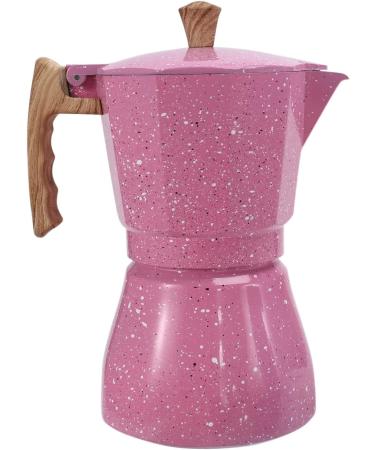 Latte Mocha Coffee Italian Moka Espresso Cafeteira Percolator Pot Field Coffee 300 ml Pink - Buy Online on SooperMarket.com